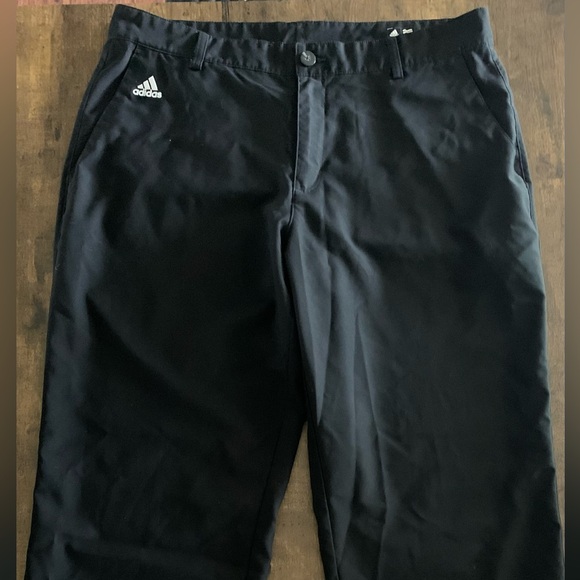 ADIDAS CLIMALITE SOLID BLACK GOLF PANTS 34X32 - Picture 11 of 11